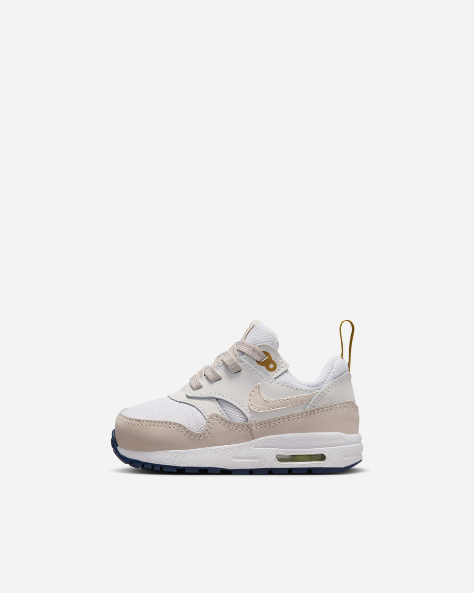 Nike air max 1 white gold on sale