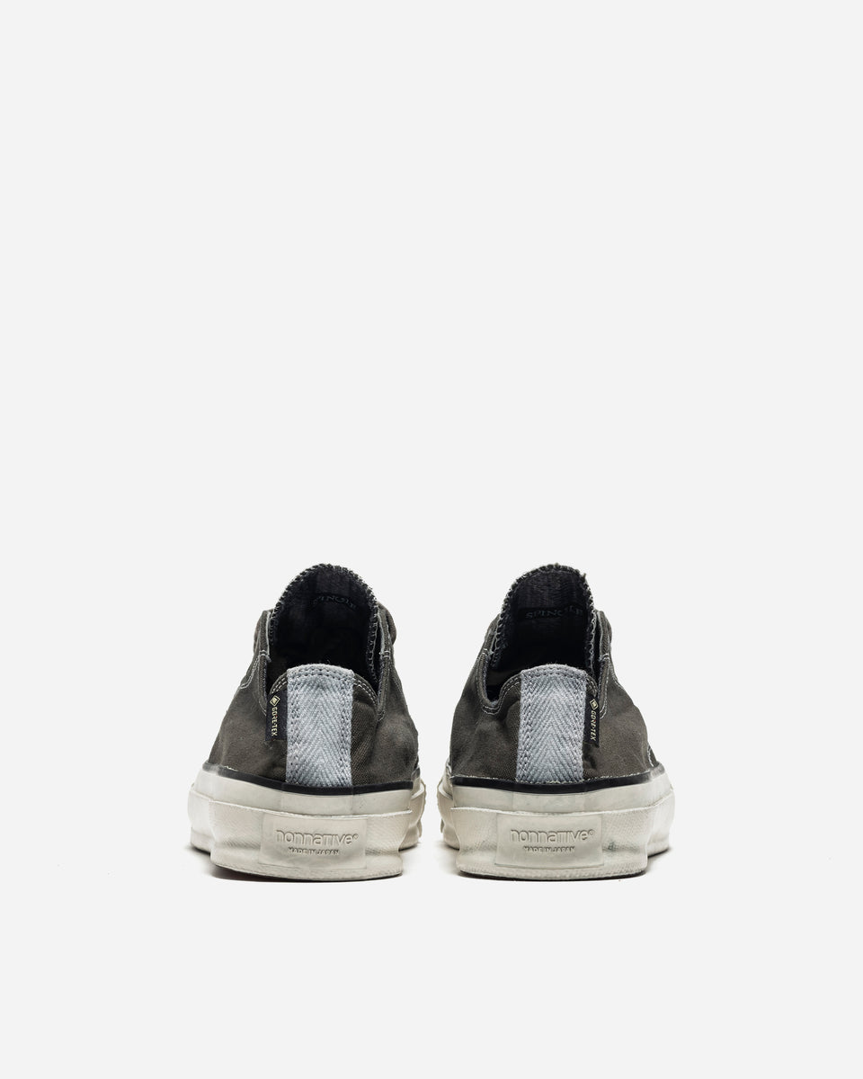 nonnative DWELLER TRAINER LOW COTTON CANVAS OVER DYE WITH GORE-TEX