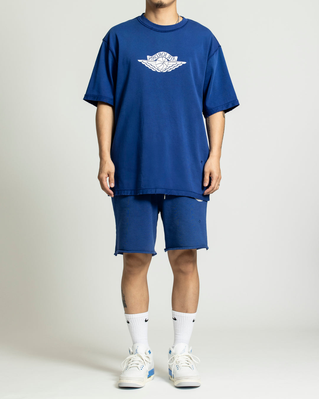 【送料込み★】MJ RARE AIR WSH 85 SS 上下セット XL 青 NIKE JORDAN RARE AIR WSH 85 S/S TEE – A+S