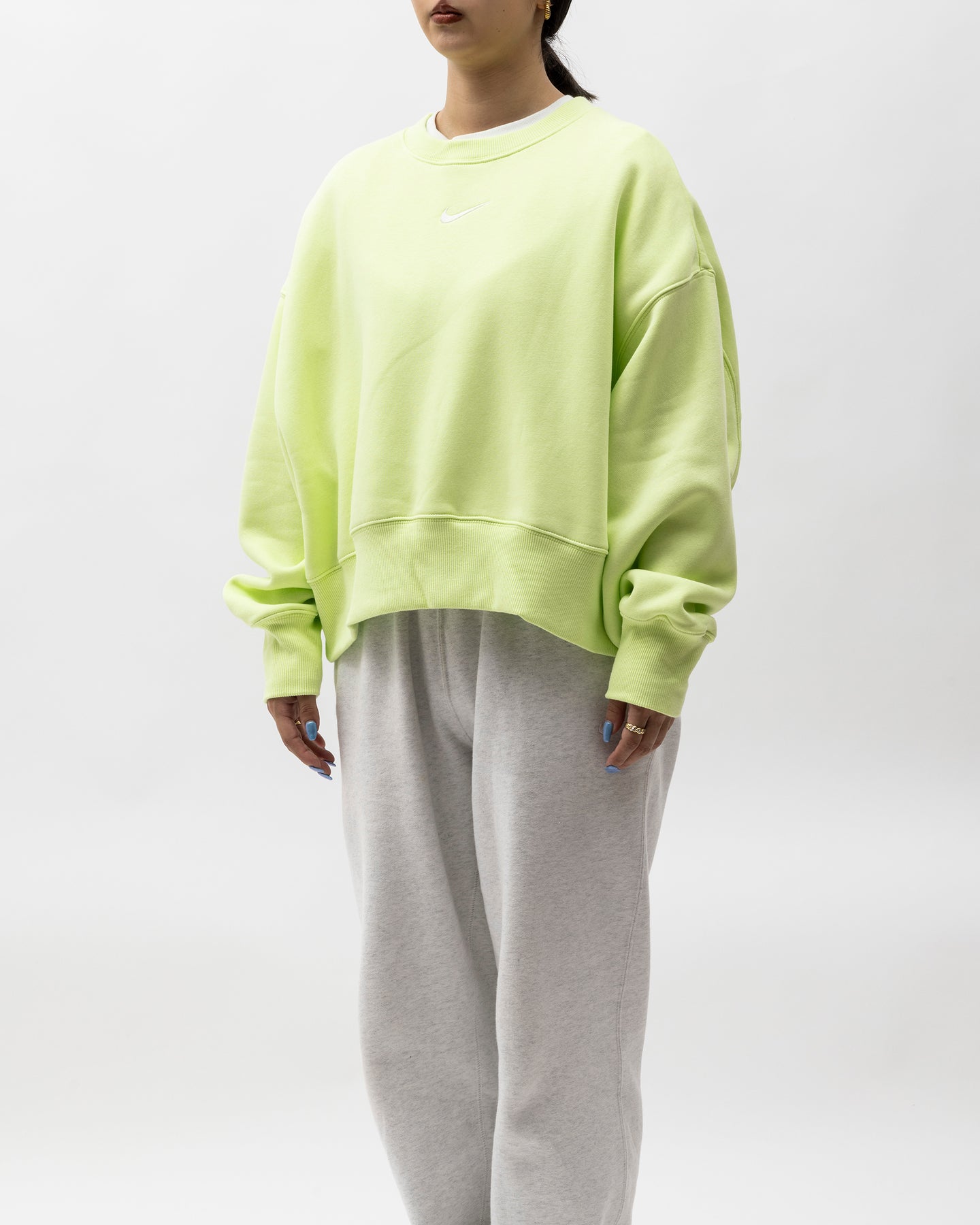 NIKE WMNS NSW STYLE FLEECE L/S CREW OOS – A+S