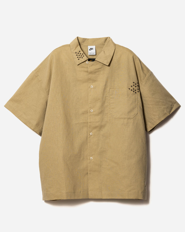 ファッション NIKE LINEN BTTNDWN SASH S/S TOP – A+S ロボット