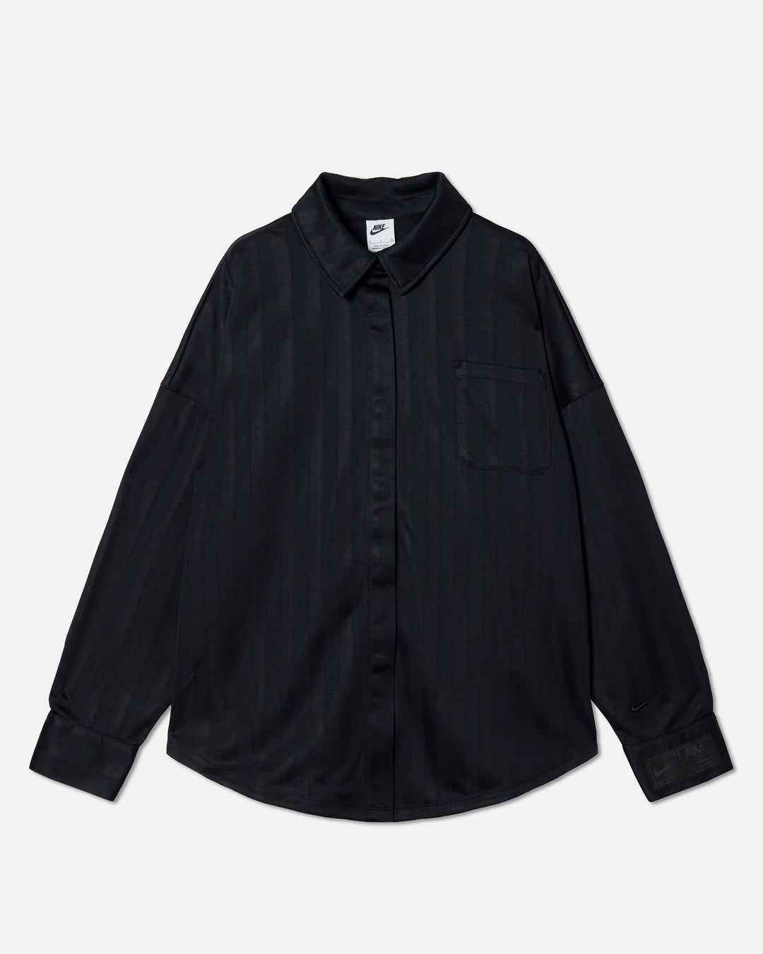 NIKE WMNS NSW JQRD STRIPE BTTN DOWN L/S TOP – A+S