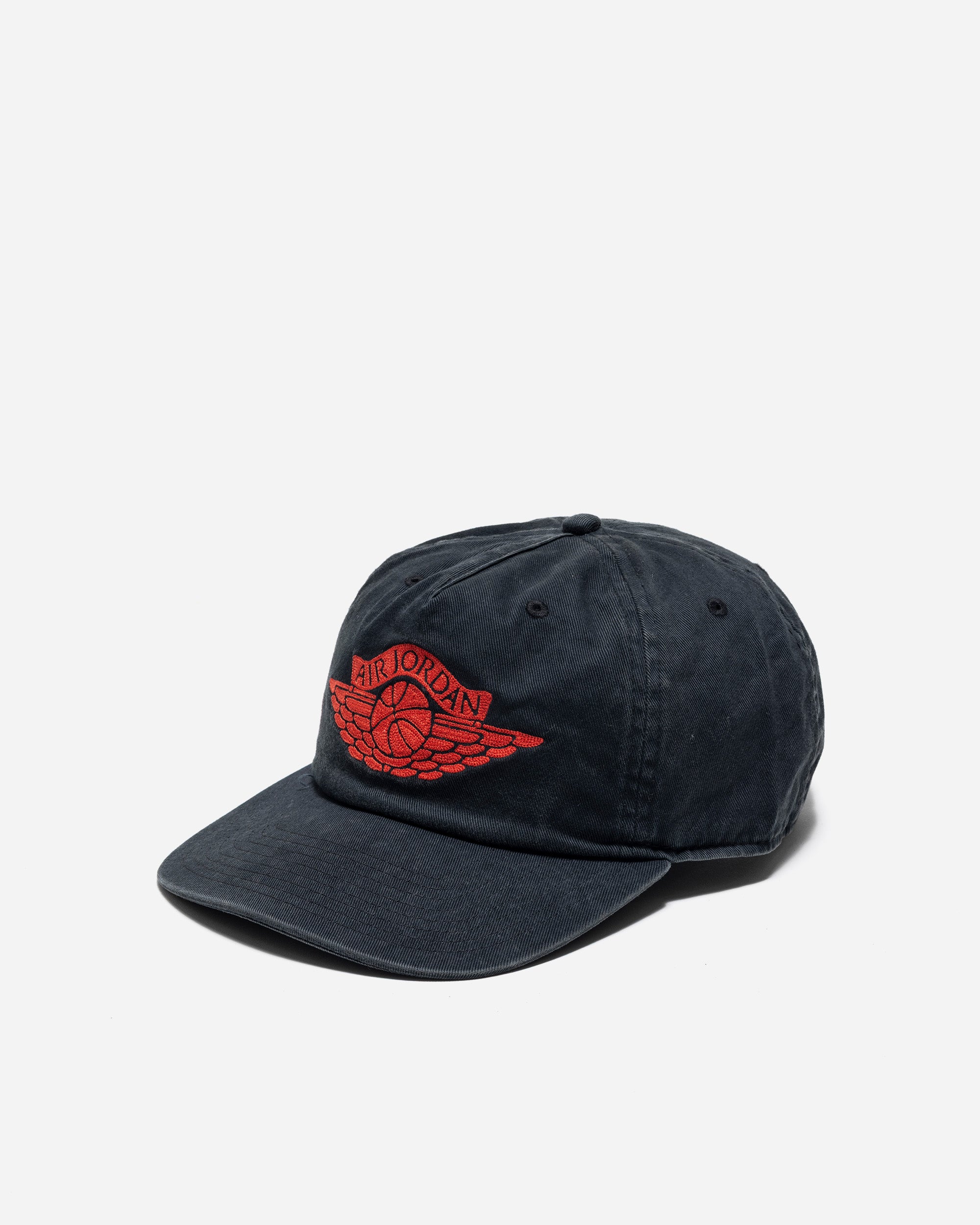 JORDAN キャップ ジョーダン アンストラクチャード IB3009-010 JORDAN BRAND U J PRO CAP US FB RA WASH BLACK/CHILE RED